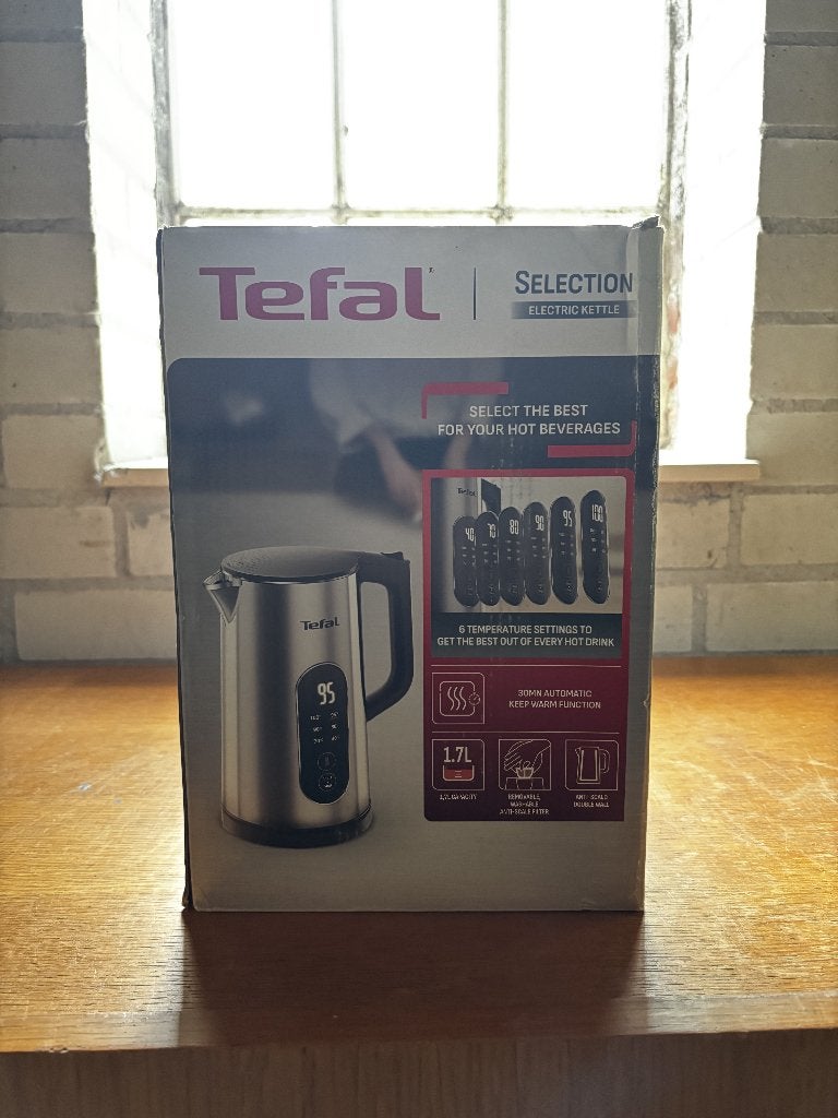 Tefal Selection Waterkoker 1,7L – 6 Temperatuurstanden, Witgoed en Apparatuur, 1 tot 2 liter, Ophalen of Verzenden, Nieuw, Draadloos
