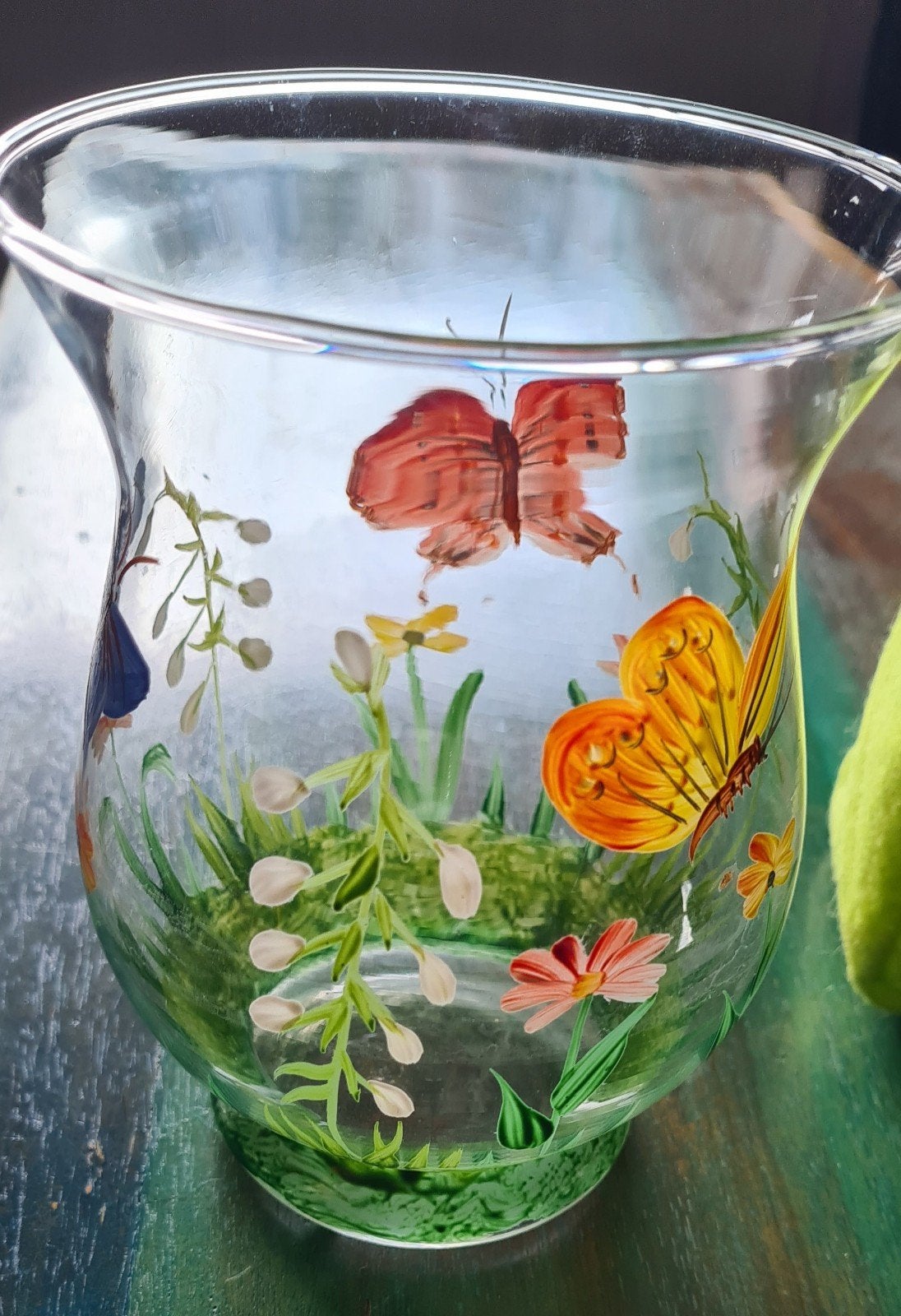 Vlinder Windlicht en Decoratie Set, Ophalen, Meerkleurig, Glas, Landelijk