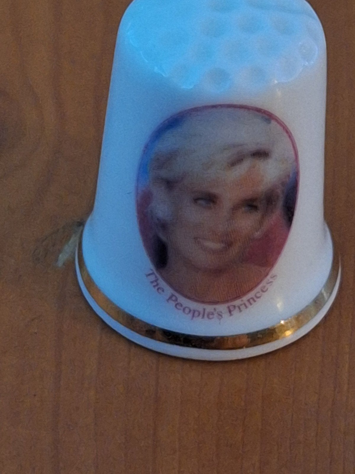 Vingerhoedje Prinses Diana - English Bone China, Verzamelen, Ophalen of Verzenden, Zo goed als nieuw, Porselein