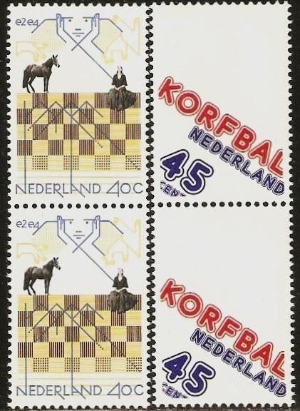 Nederland 1159-1160 paren v sport., Verzenden, Postfris