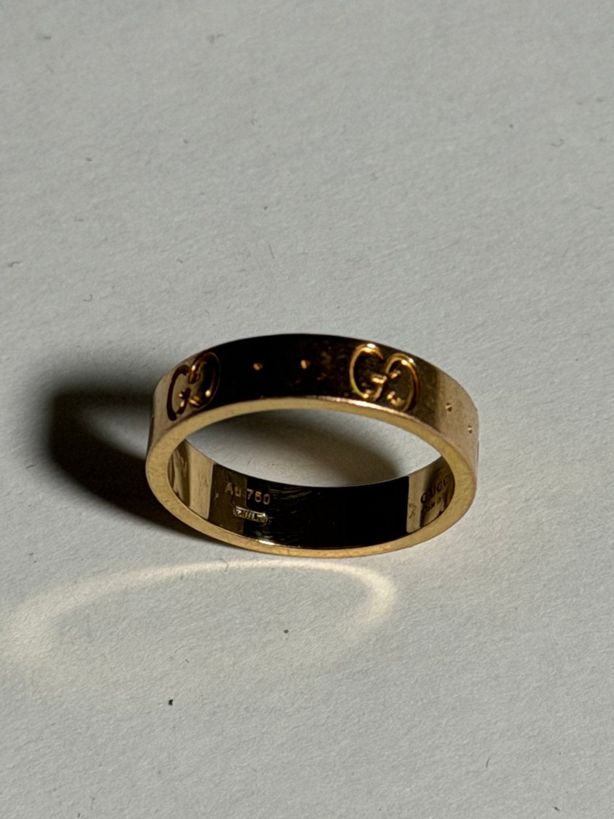 Gucci Icon Ring 18k Goud, Ophalen of Verzenden, Dame of Heer, Goud, Goud