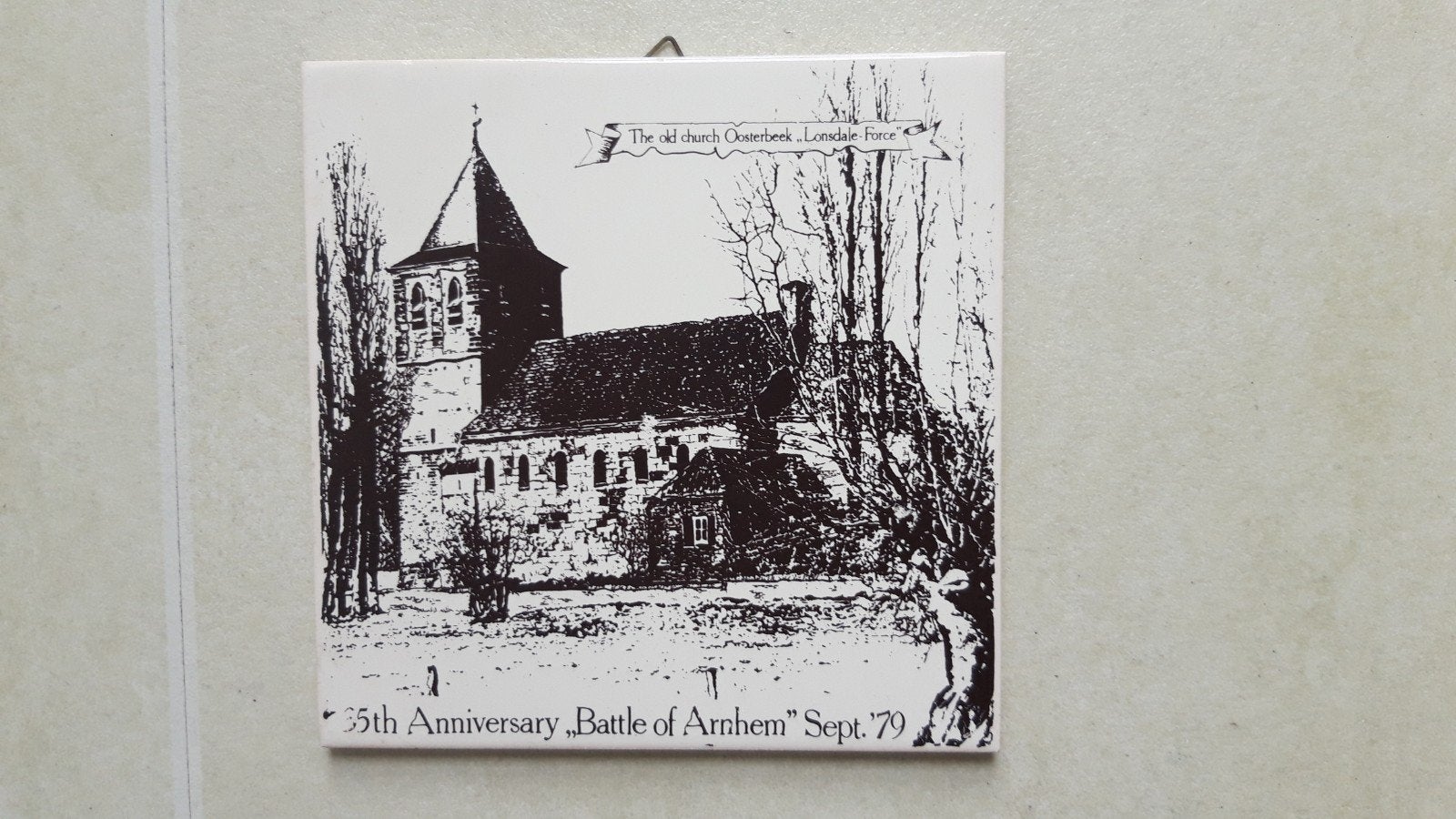 Tegel 35e herdenking Slag om Arnhem Sept '79 Oosterbeek, Ophalen of Verzenden