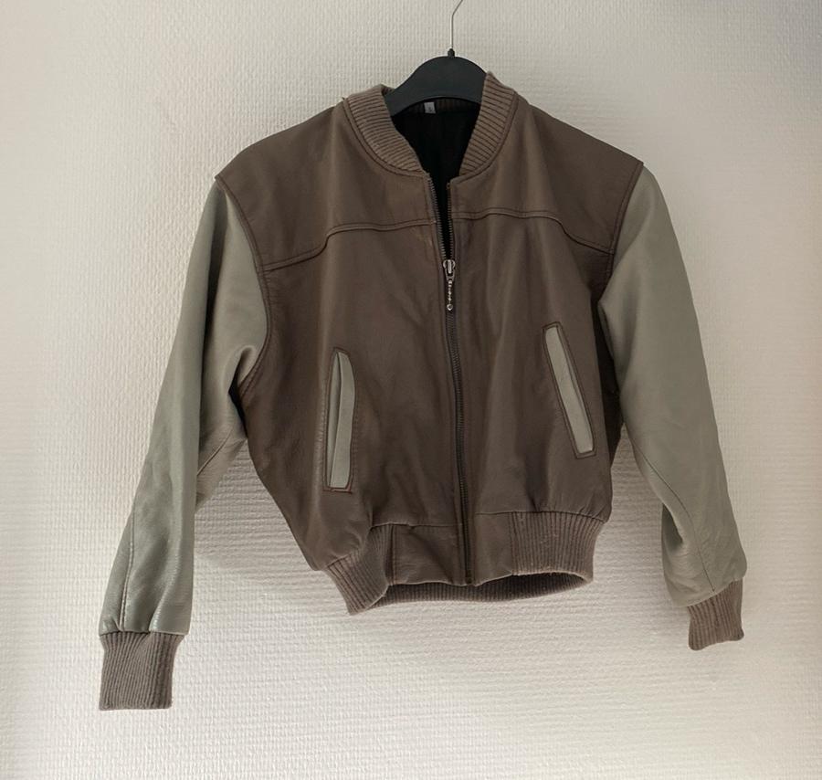 Vintage Leren Bomberjack, Ophalen of Verzenden, Gebruikt
