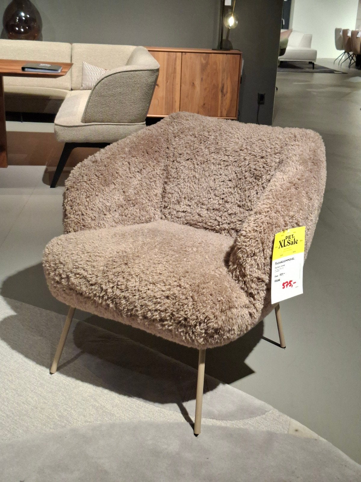 Showroommodel Enzo Luca Fauteuil Udine, Ophalen, Nieuw, 75 tot 100 cm, Stof