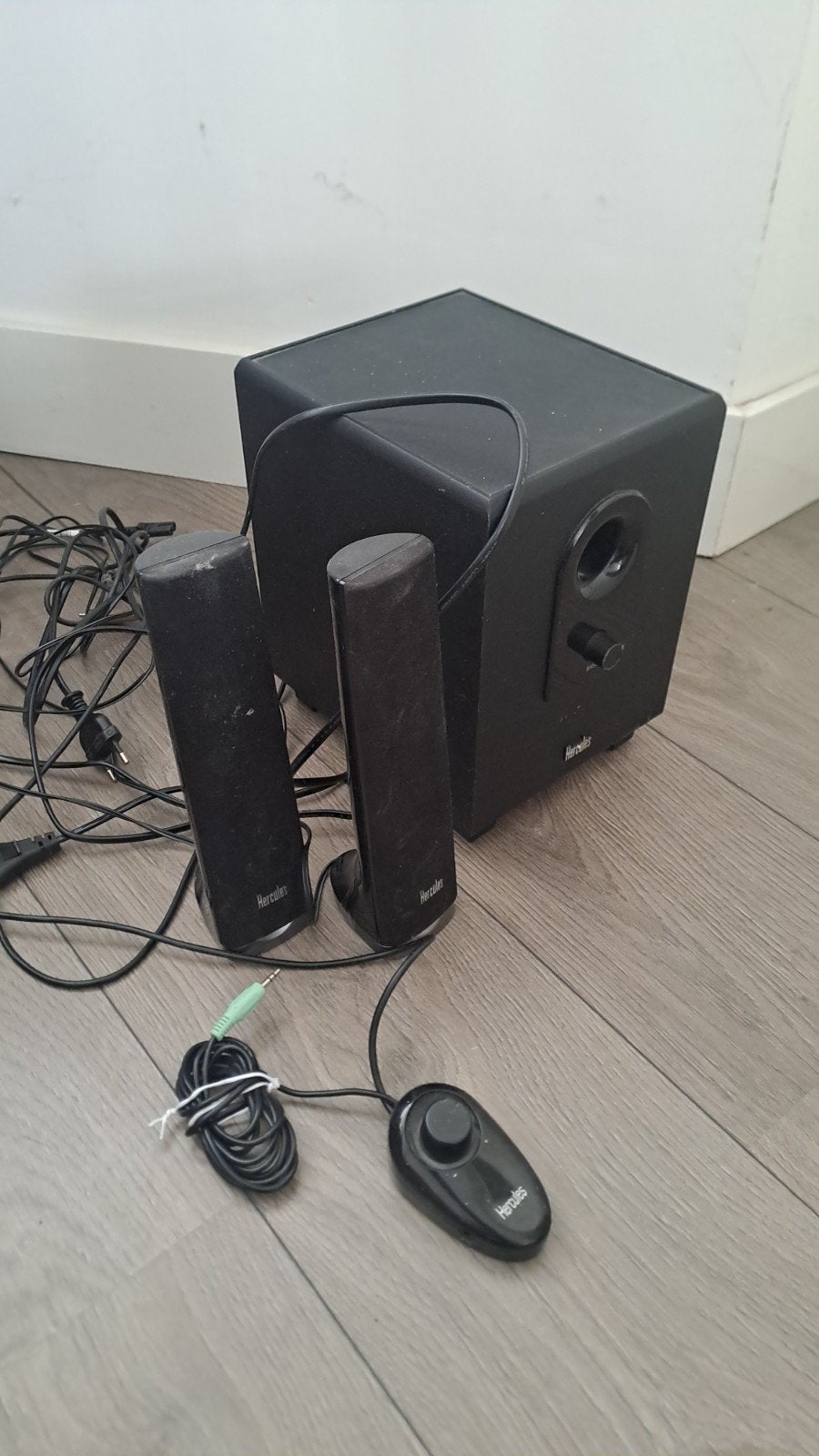 Hercules 2.1 Luidsprekerset met Subwoofer, Computers en Software, Ophalen, Gebruikt, Audiokanaal 2.1, Hercules