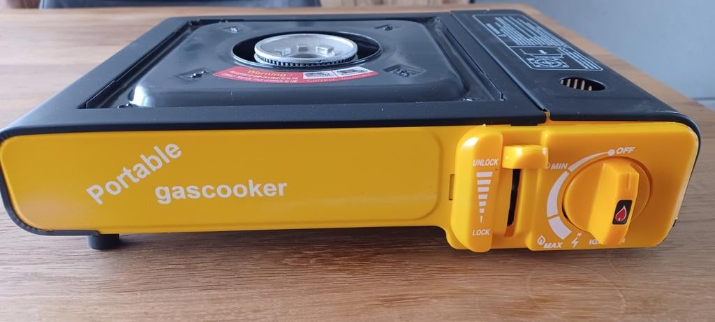 Nieuw 1-pits gasstel in koffer op butaangas, Caravans en Kamperen, Kampeeraccessoires, Ophalen of Verzenden, Nieuw
