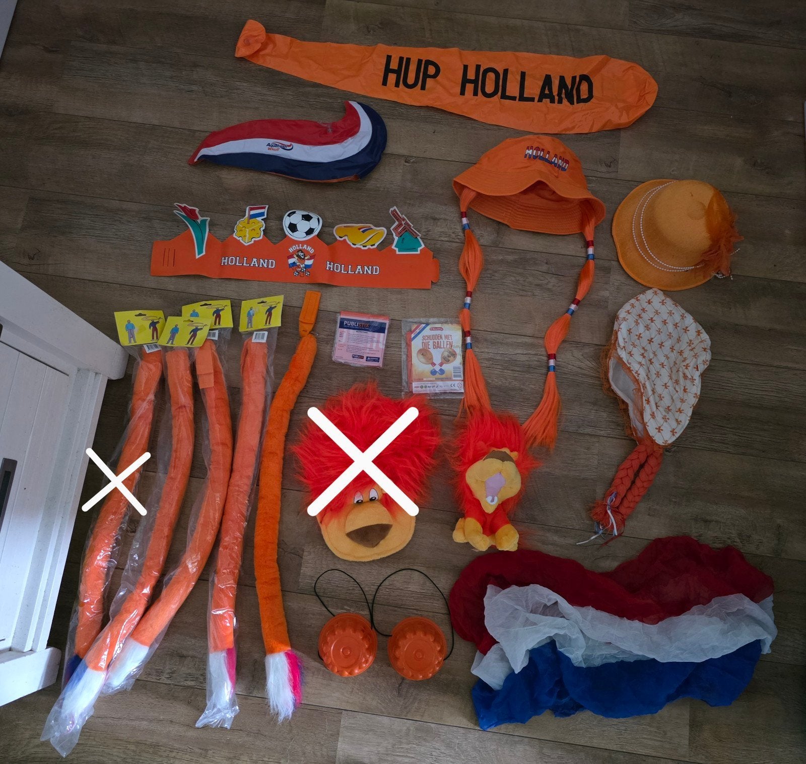 Diverse oranje artikelen., Ophalen of Verzenden, Nieuw, Versiering, Oranje of Koningsdag