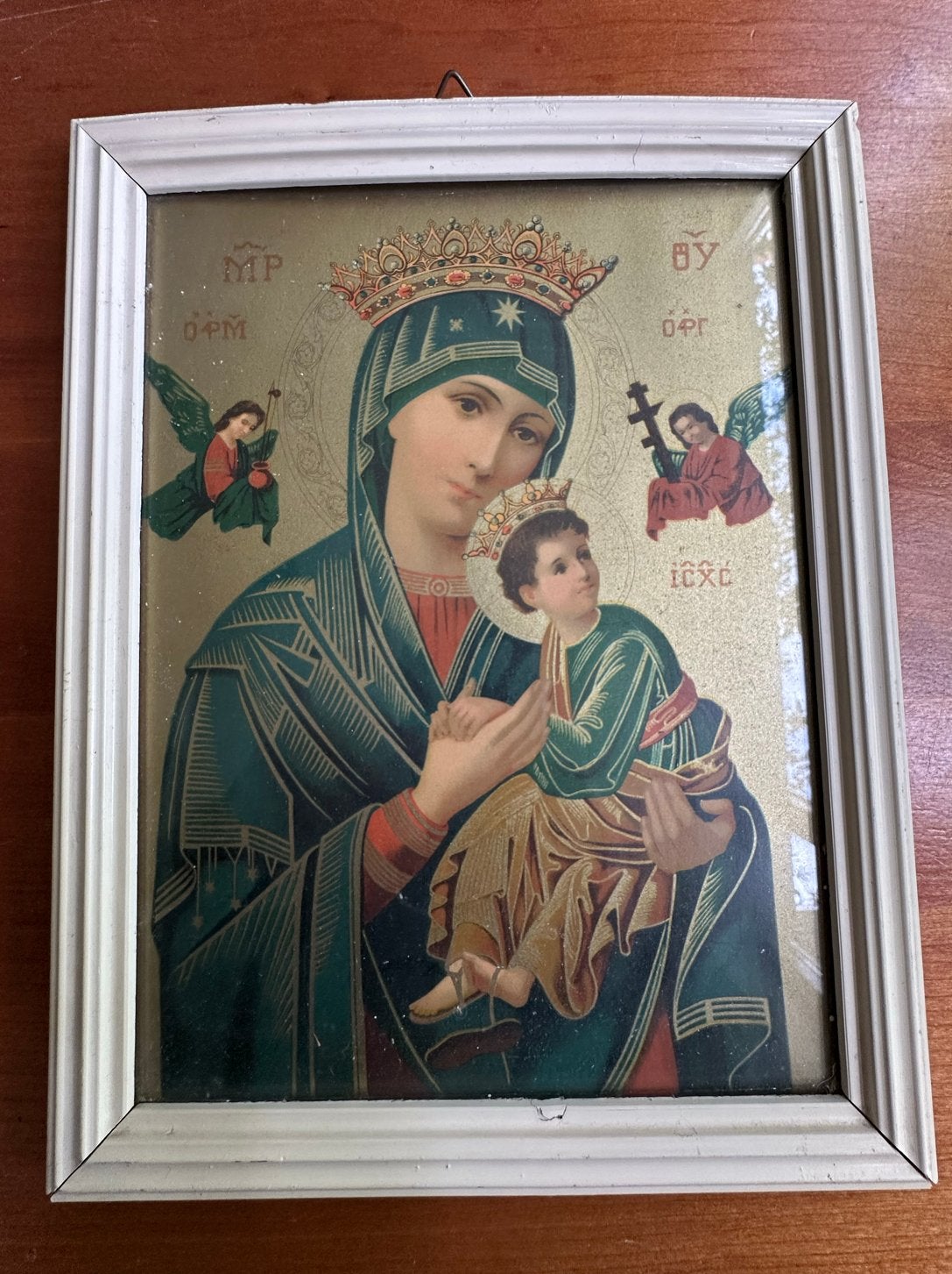 Vintage prent  Onze-Lieve-Vrouw van Altijddurende Bijstand., Antiek en Kunst, Ophalen of Verzenden