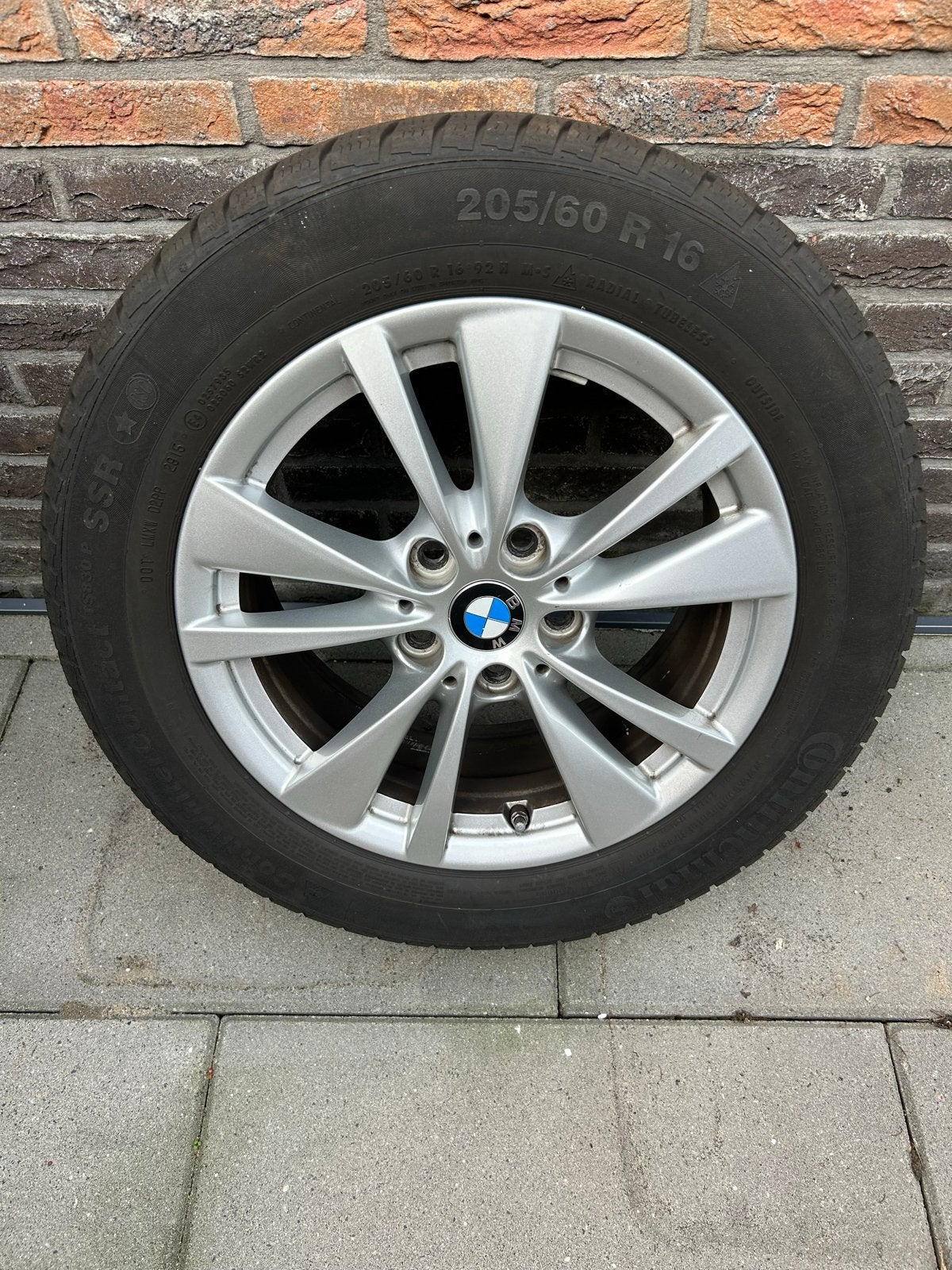 BMW Winterbanden met lichtmetalen velgen 205/60 R16, Auto-onderdelen, Banden en Velgen, Ophalen, Gebruikt, 16 inch, Banden en Velgen