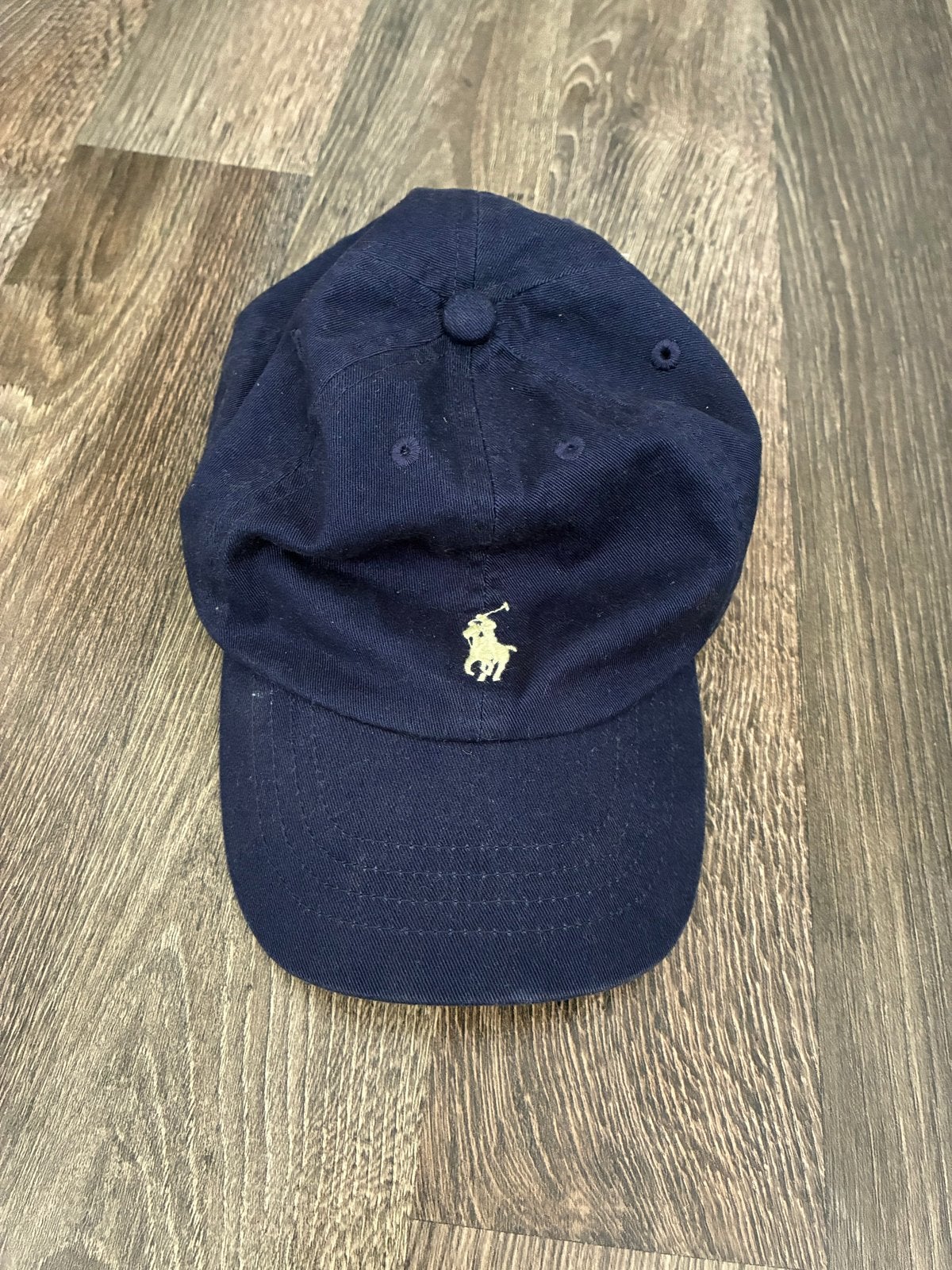 Polo Ralph Lauren pet - Donkerblauw met logo, Kleding | Heren, Ophalen of Verzenden, Zo goed als nieuw, One size fits all, Pet