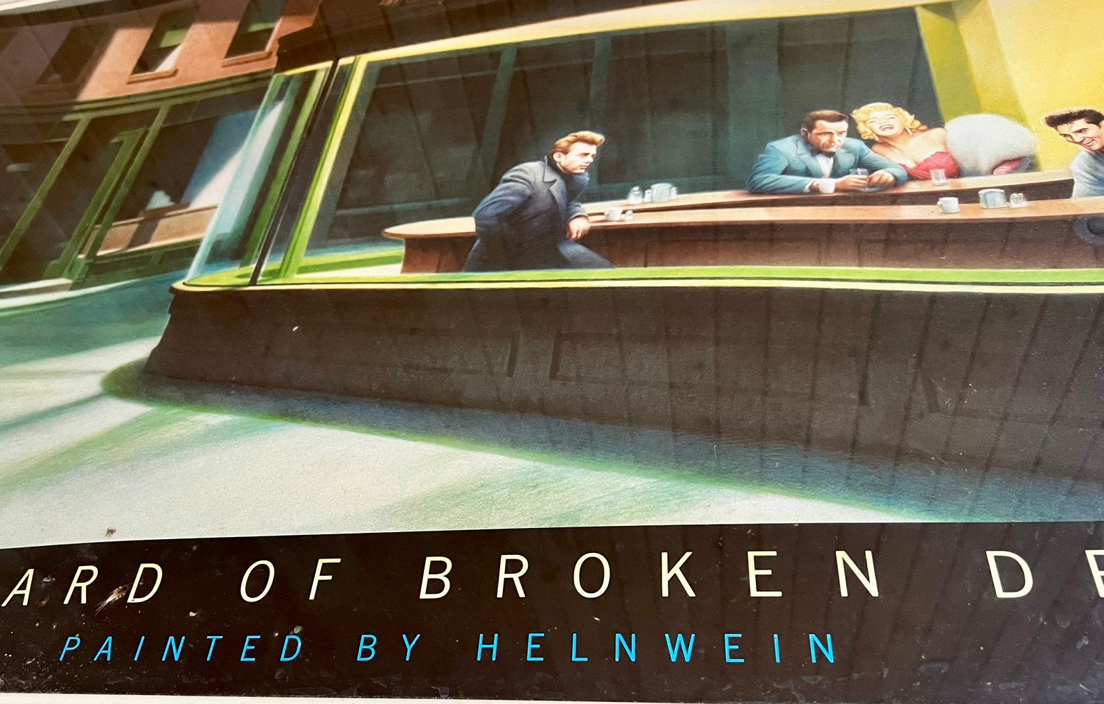 ‘Boulevard of Broken Dreams’, Antiek en Kunst, Met glas, Ophalen of Verzenden, Personages en Fantasiefiguren, Lithografie