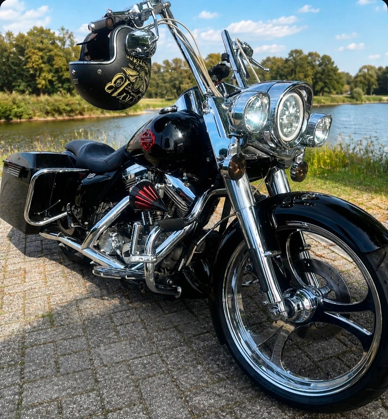 Harley-Davidson Road King 1340 EVO | Custom | Showroomstaat, Motoren, Sportuitlaat, 1340 cc, Nieuw, Particulier