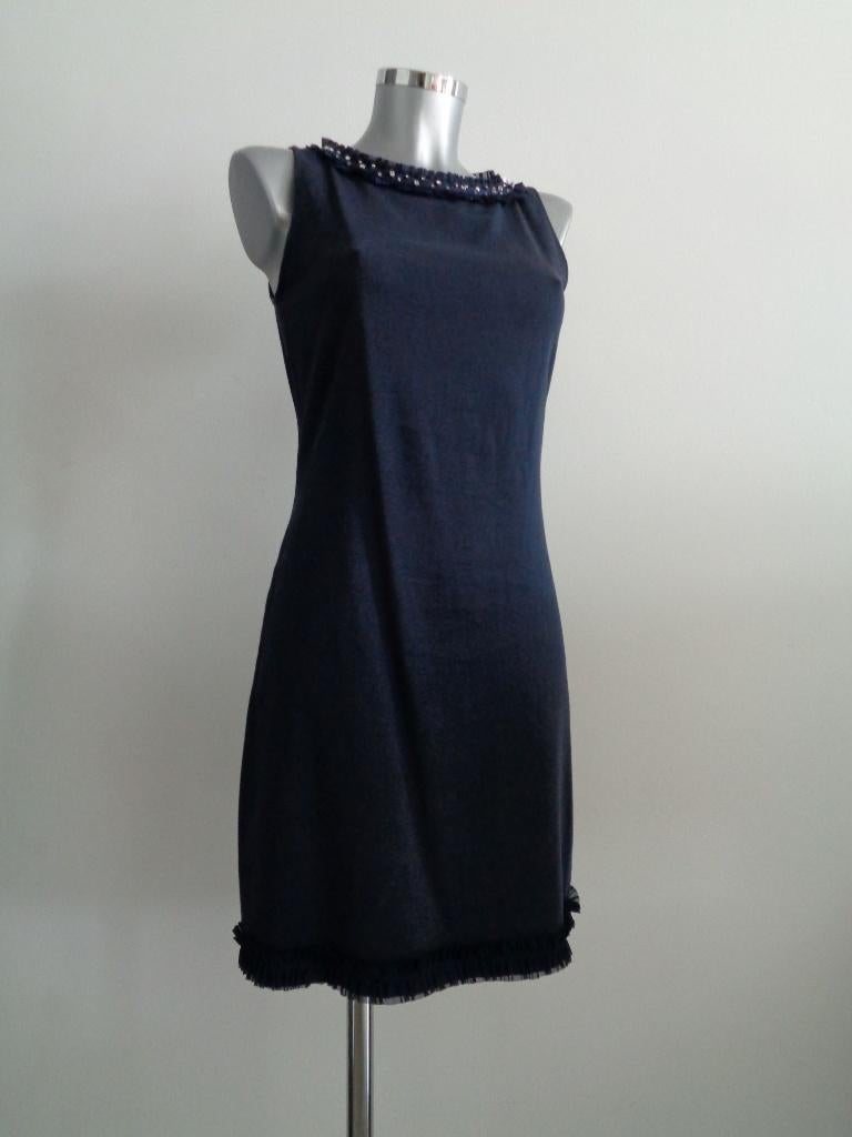 Just for You jurk met swarovski steentjes maat XS origineel, Zo goed als nieuw, Knielengte, Maat 34 (XS) of kleiner, Verzenden