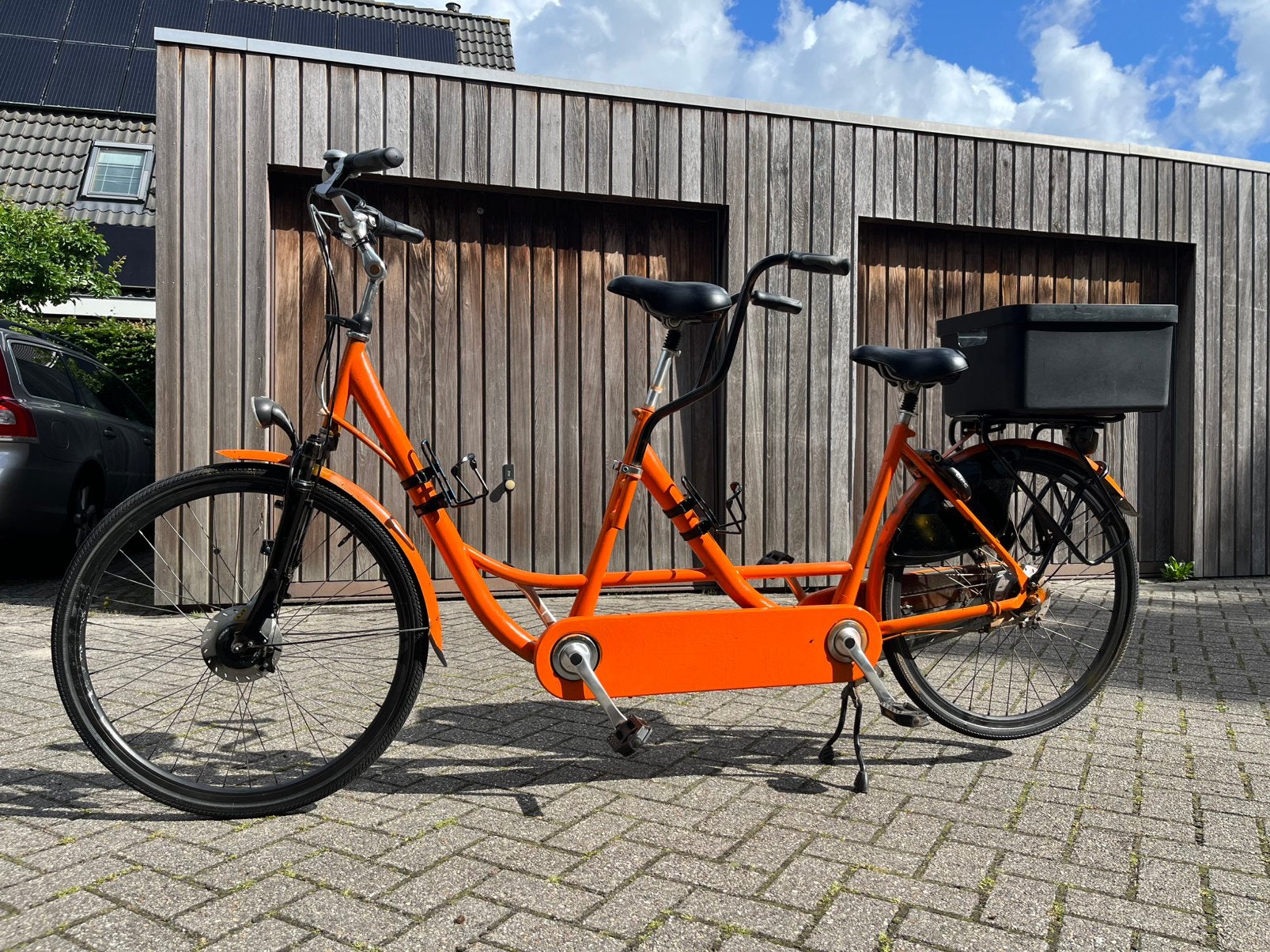 Tandem oranje, Fietsen en Brommers, Ophalen, Minder dan 10 versnellingen, Vering, Minder dan 49 cm