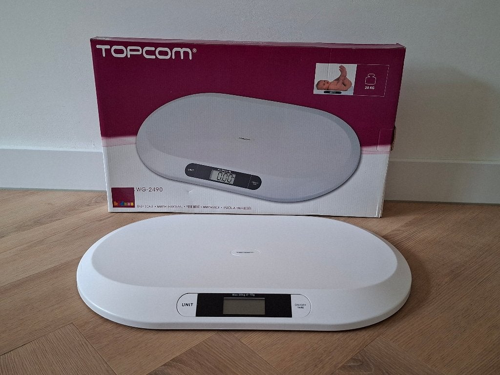 Topcom babyweegschaal, Ophalen, 1 tot 500 gram, Personenweegschaal, 10 tot 50 kg