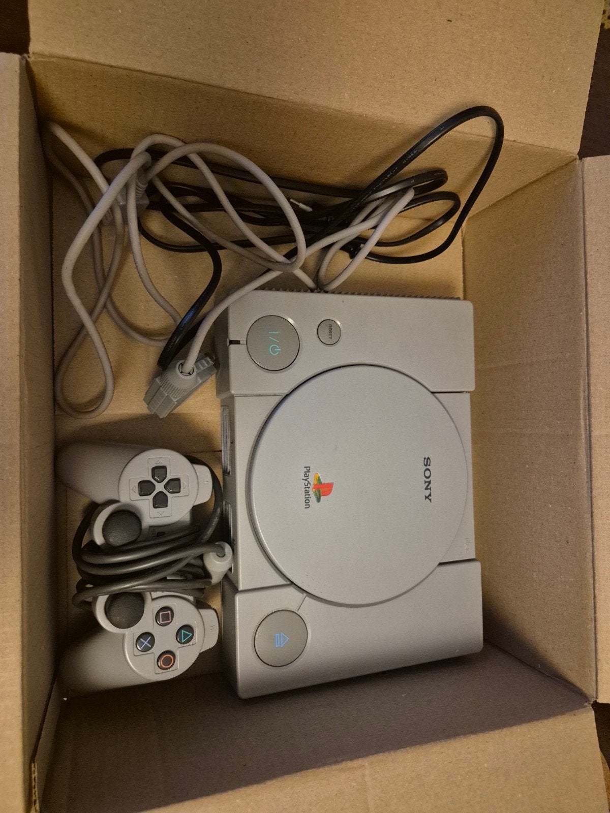 OG Playstation 1 / Modded SCPH-9002 incl controller, kabels, Ophalen of Verzenden, Zo goed als nieuw, Met 1 controller