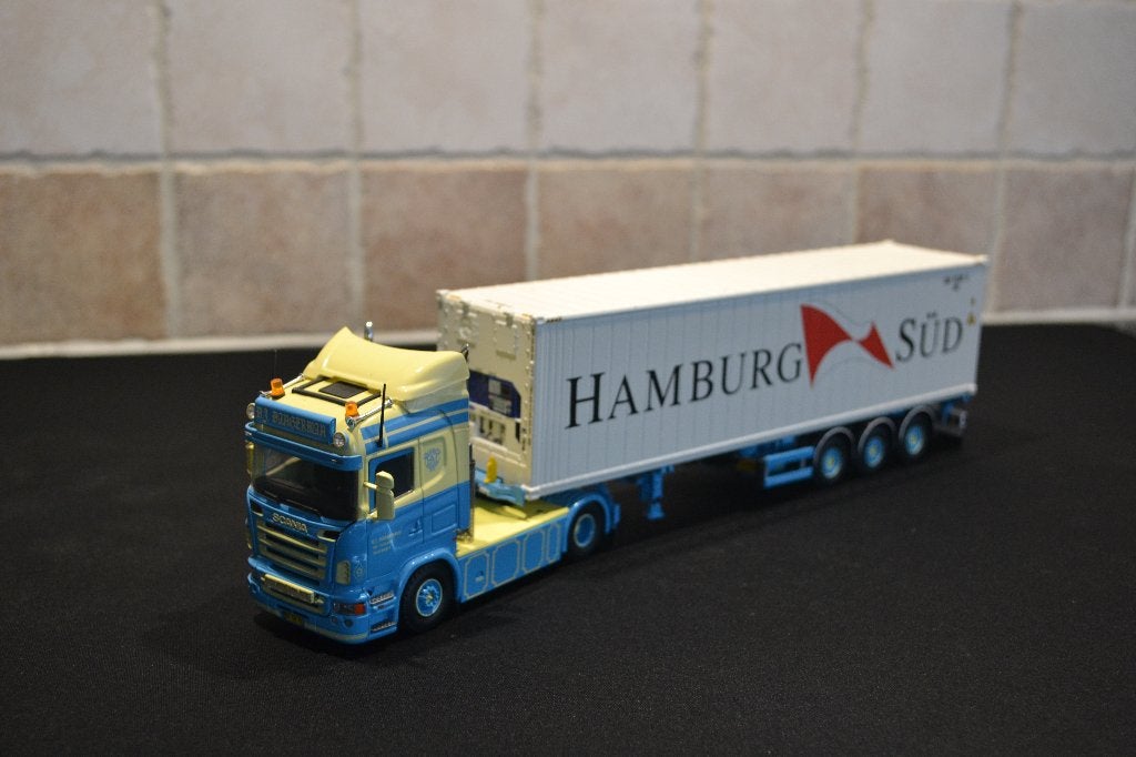 Tekno Scania, Hobby en Vrije tijd, Modelauto's | 1:50, Ophalen of Verzenden, Zo goed als nieuw, Bus of Vrachtwagen, Tekno