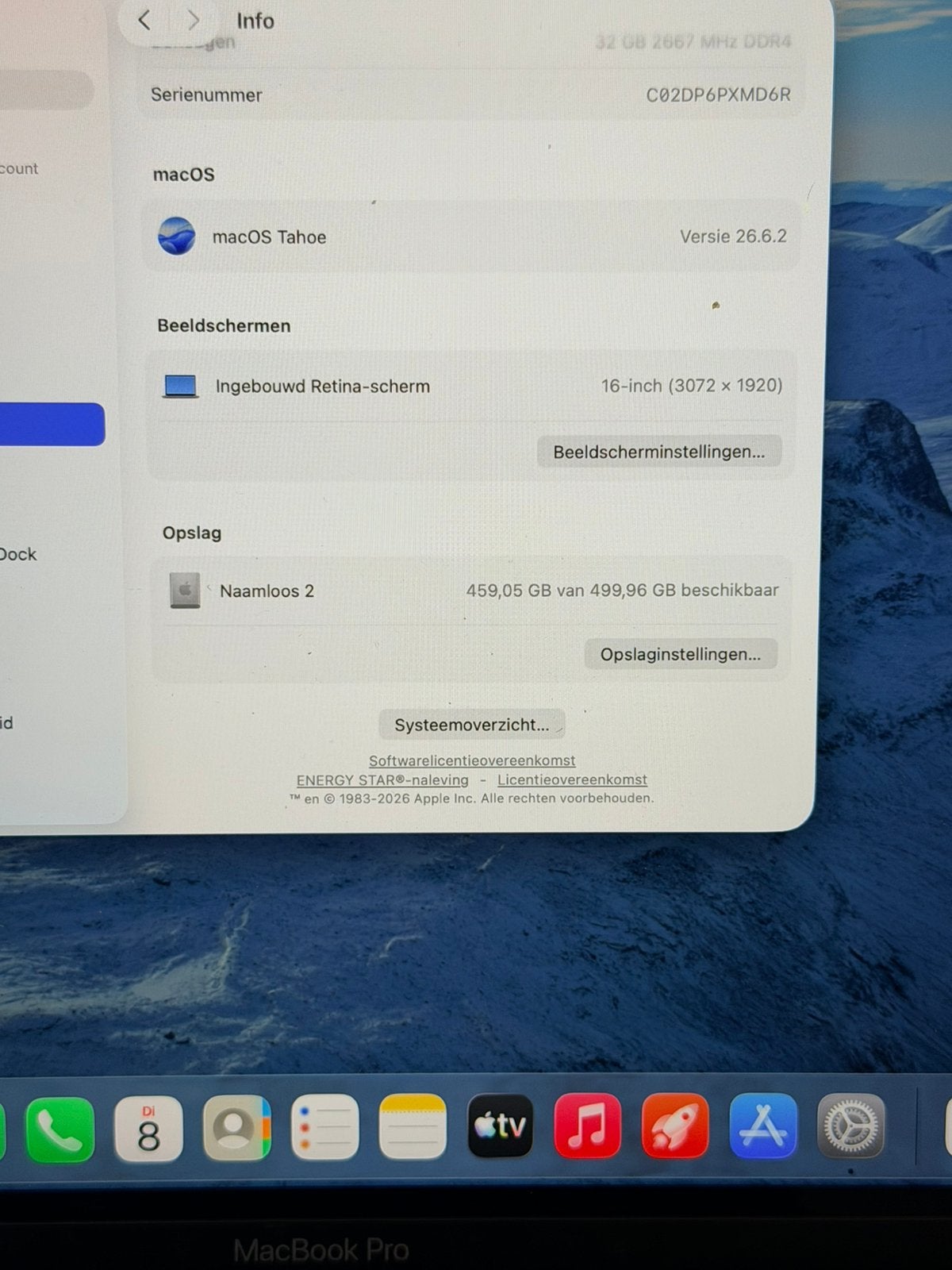 Foto 4 van Macbook pro 2019. 16 inch. 32 GB 512 GB