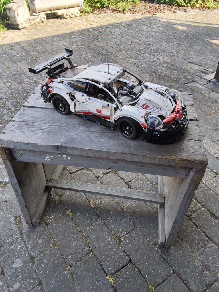 LEGO Technic Porsche 911 RSR (42096) met boekje, Ophalen, Gebruikt, Overige merken