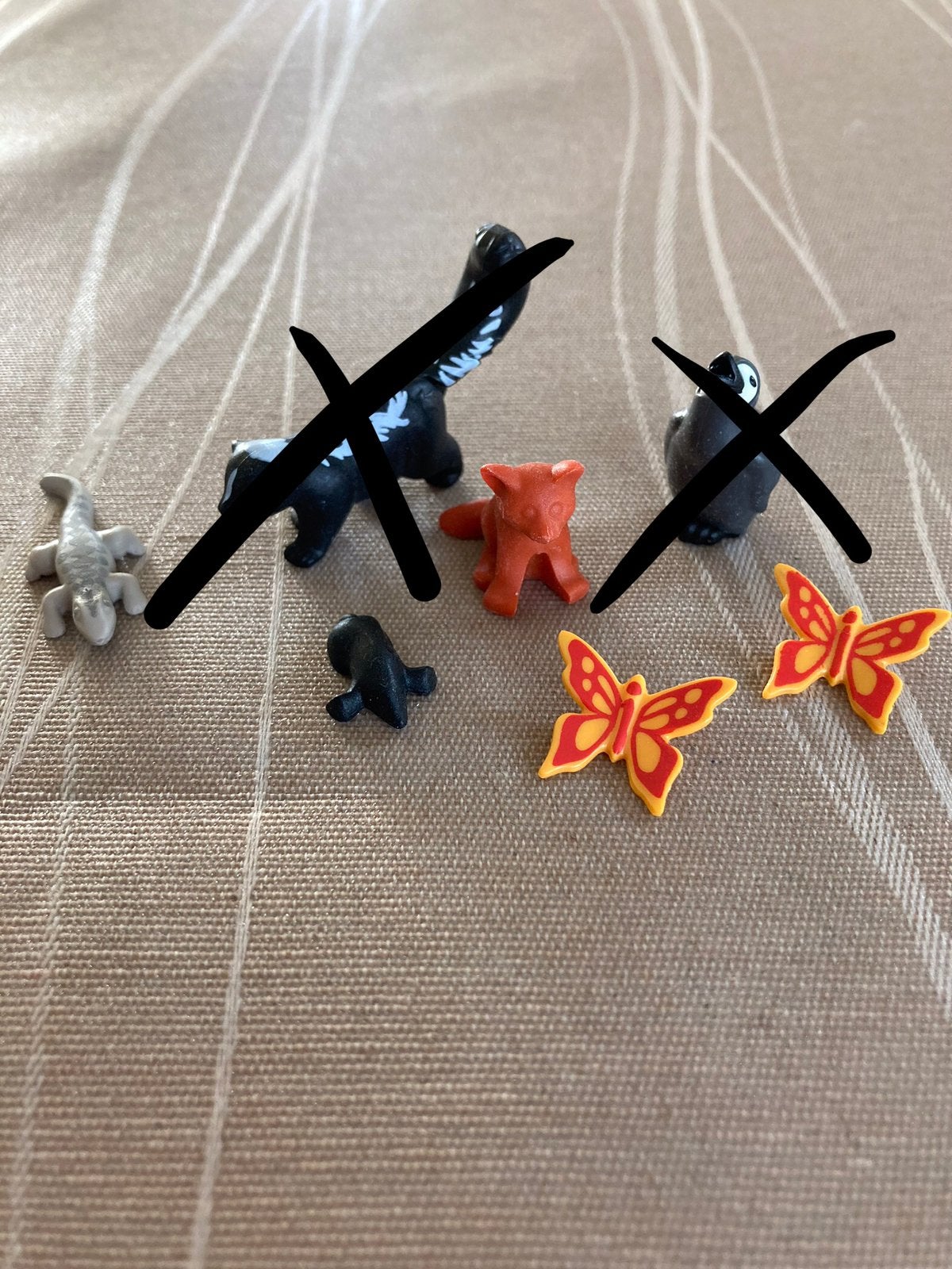 Playmobil vlinder, mol, vosje., Ophalen of Verzenden, Zo goed als nieuw