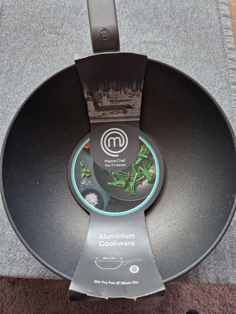 MasterChef Aluminium Wokpan 28cm - Nieuw, Ophalen, Nieuw, Aluminium, Wok