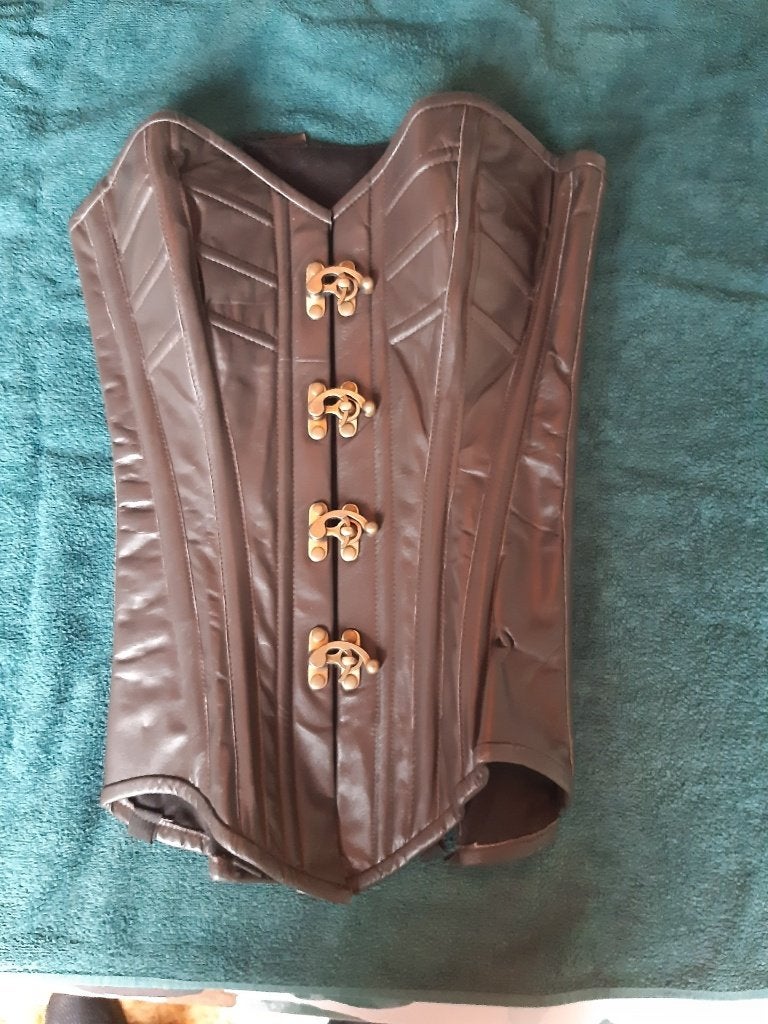 echte leren steam/punk/gothic korset, Ophalen of Verzenden, Nieuw, Overige typen