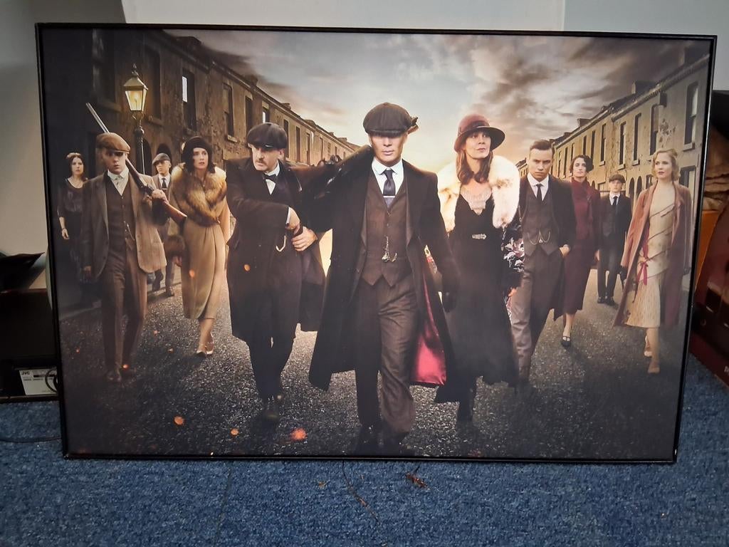 Peaky Blinders decoratie, Ophalen of Verzenden, Zo goed als nieuw, Schilderij, Minder dan 50 cm