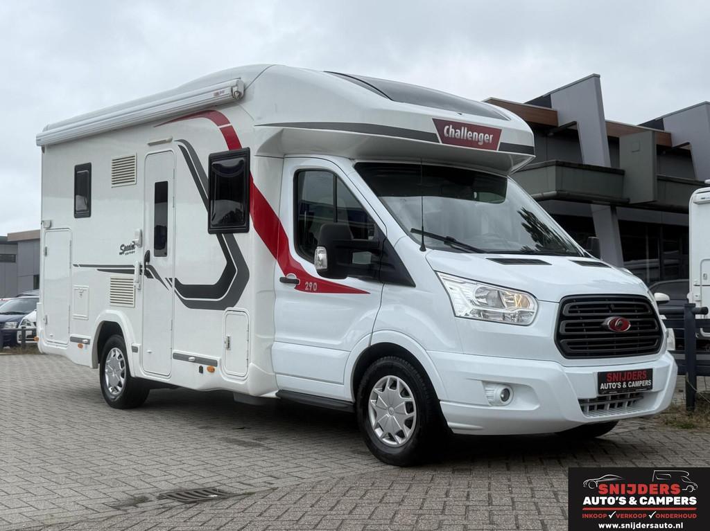 Challenger 290 special edition zeer ruime indeling, Caravans en Kamperen, Campers, Airconditioning, Luifel, Bedrijf, Challenger