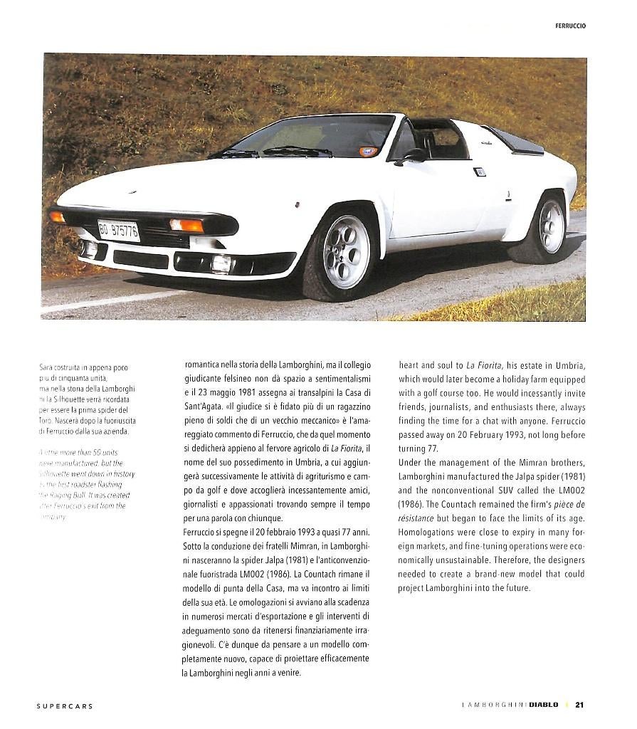 LAMBORGHINI DIABLO, Verzenden, Luigi Marmiroli, Nieuw, Overige merken