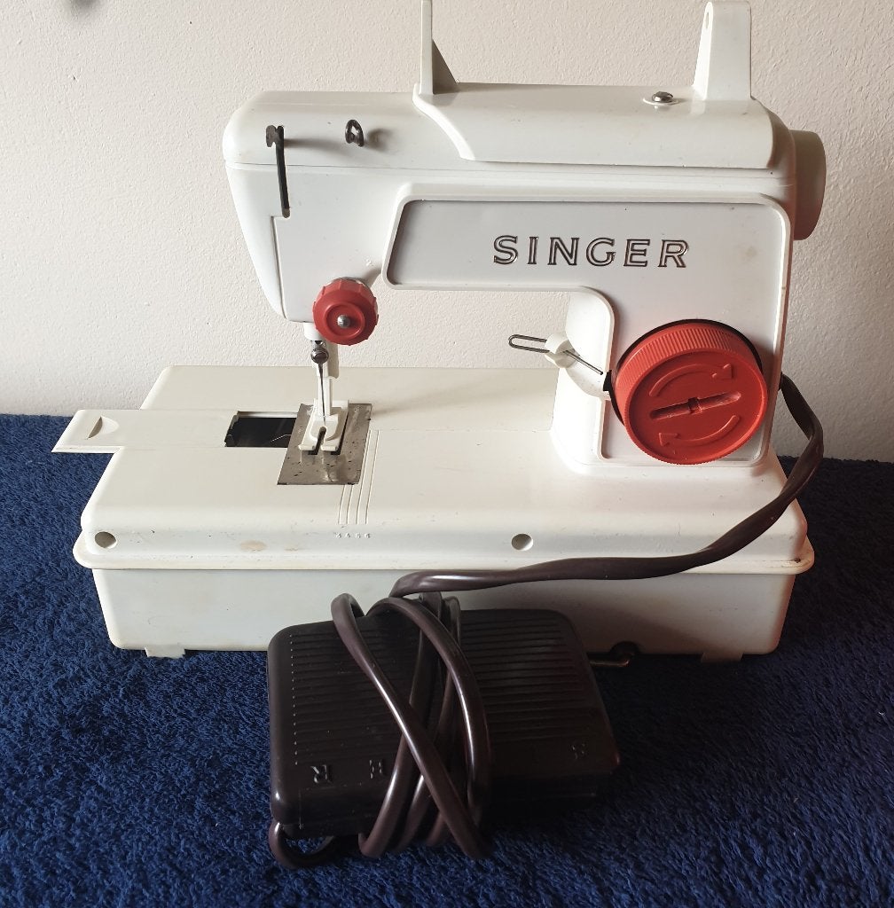 Singer kinder naaimachine met doos vintage/retro, Verzenden, Gebruikt, Naaimachine, Singer