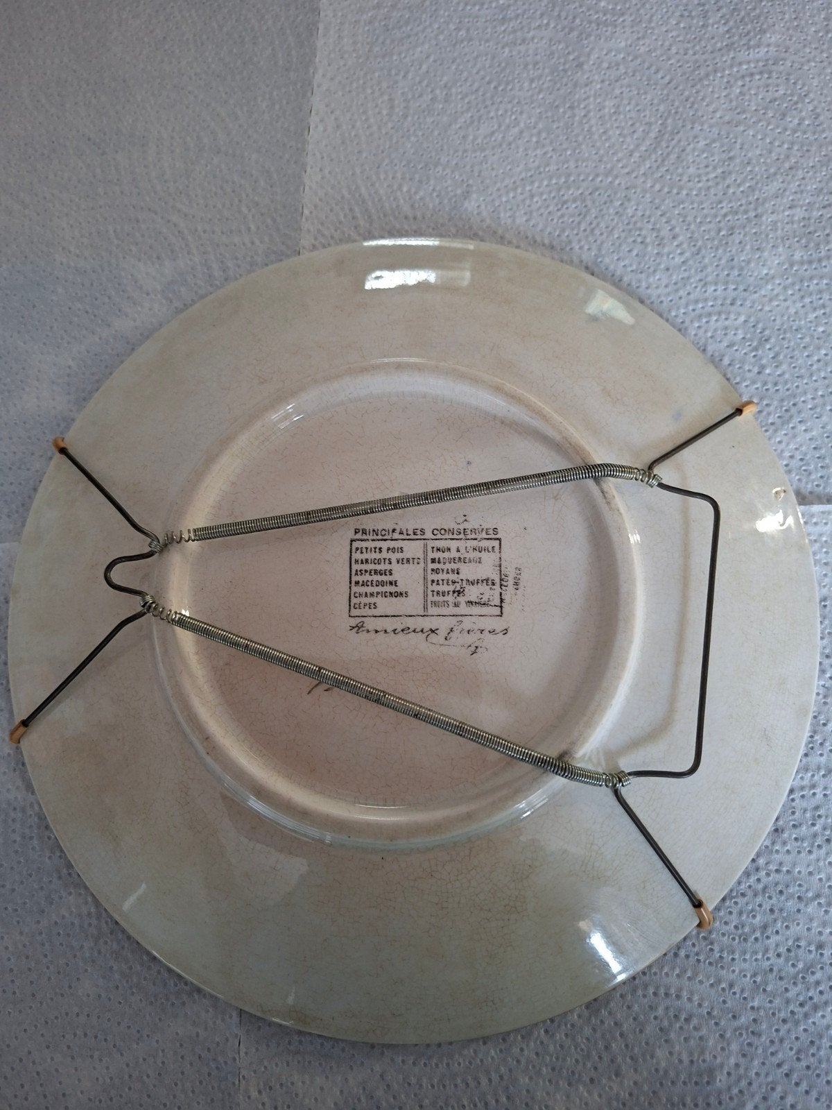 Vintage Amieux Frères Sardine Decoratieve Wandplaat, Antiek en Kunst, Ophalen