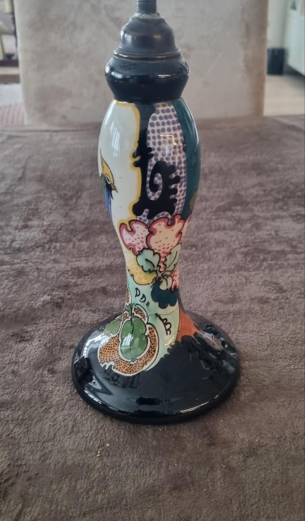 Plateel lampenvoet, Antiek en Kunst, Antiek | Lampen, Ophalen of Verzenden