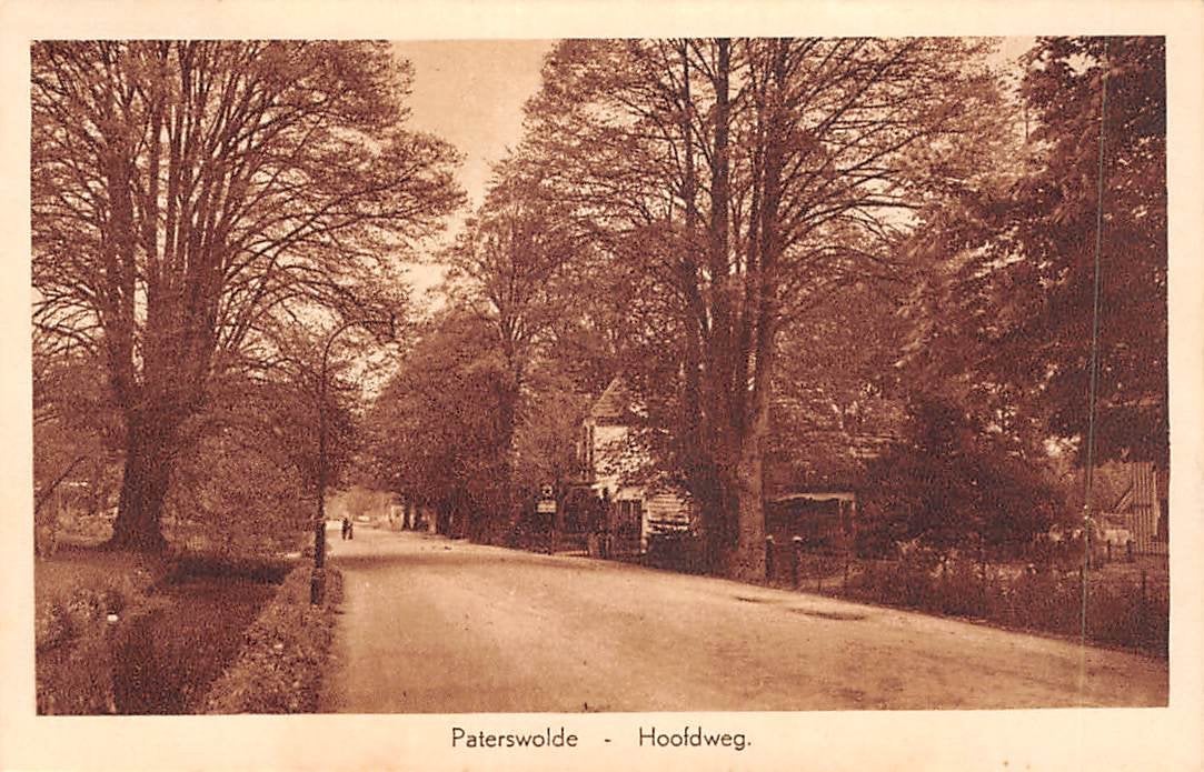 Paterswolde - Hoofdweg, Ophalen of Verzenden, 1920 tot 1940, Gelopen, Groningen