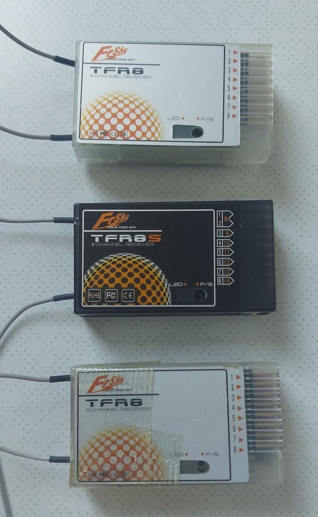 FrSky TFR8 / TFR8S Fasst 2.4 GHz ontvangers, Ophalen of Verzenden
