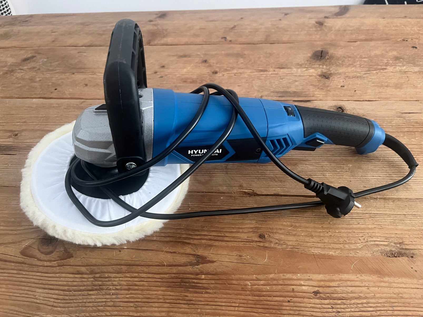 Hyundai poetsmachine haaks 1200W, Ophalen of Verzenden, Nieuw, 1000 watt of meer, Haakse handslijpmachine