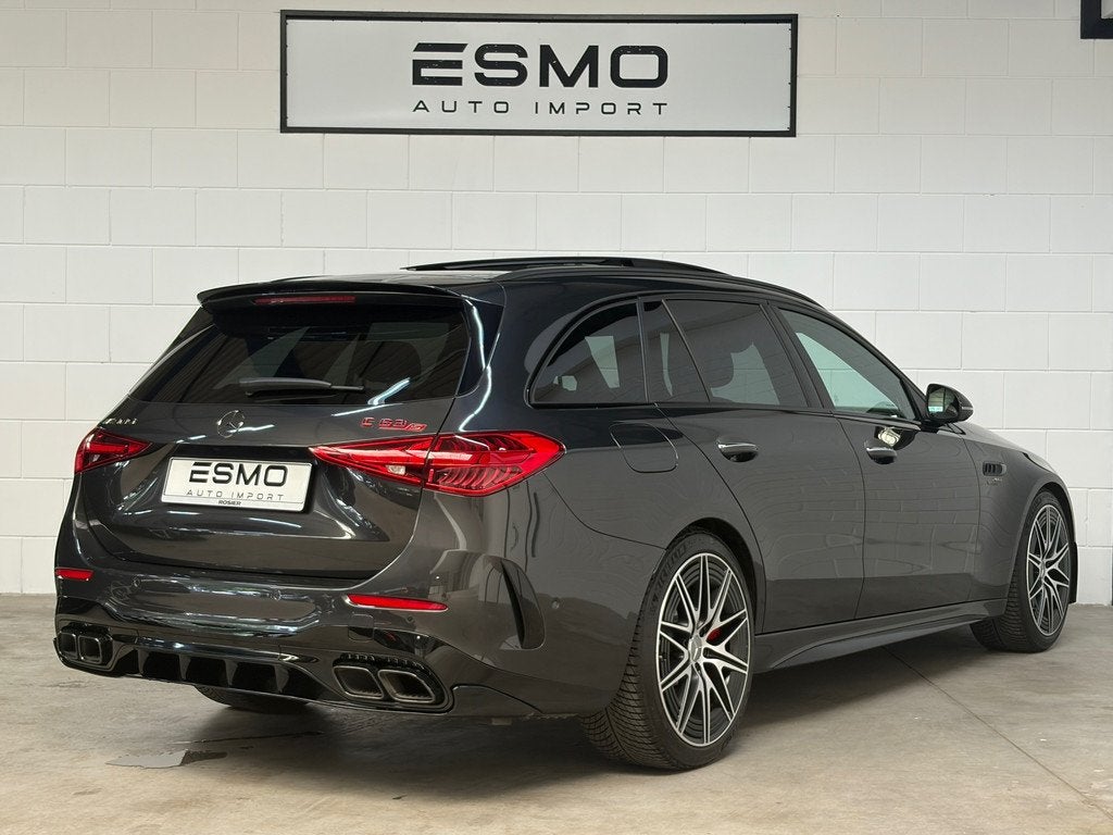 Mercedes-Benz C-klasse Estate AMG 63 S E Performance Night E, Auto's, Automatische klimaatregeling, Gebruikt, Zwart, 4 cilinders