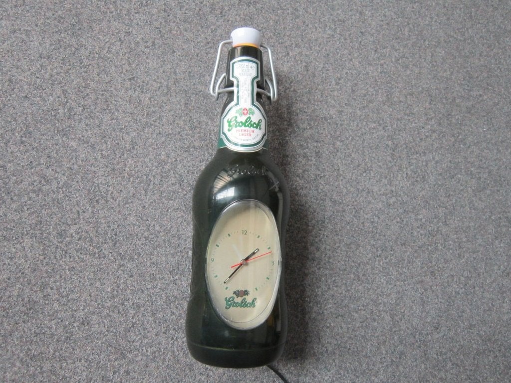 GROLSCH LICHTRECLAME KLOK, Ophalen, Zo goed als nieuw, Overige typen, Grolsch