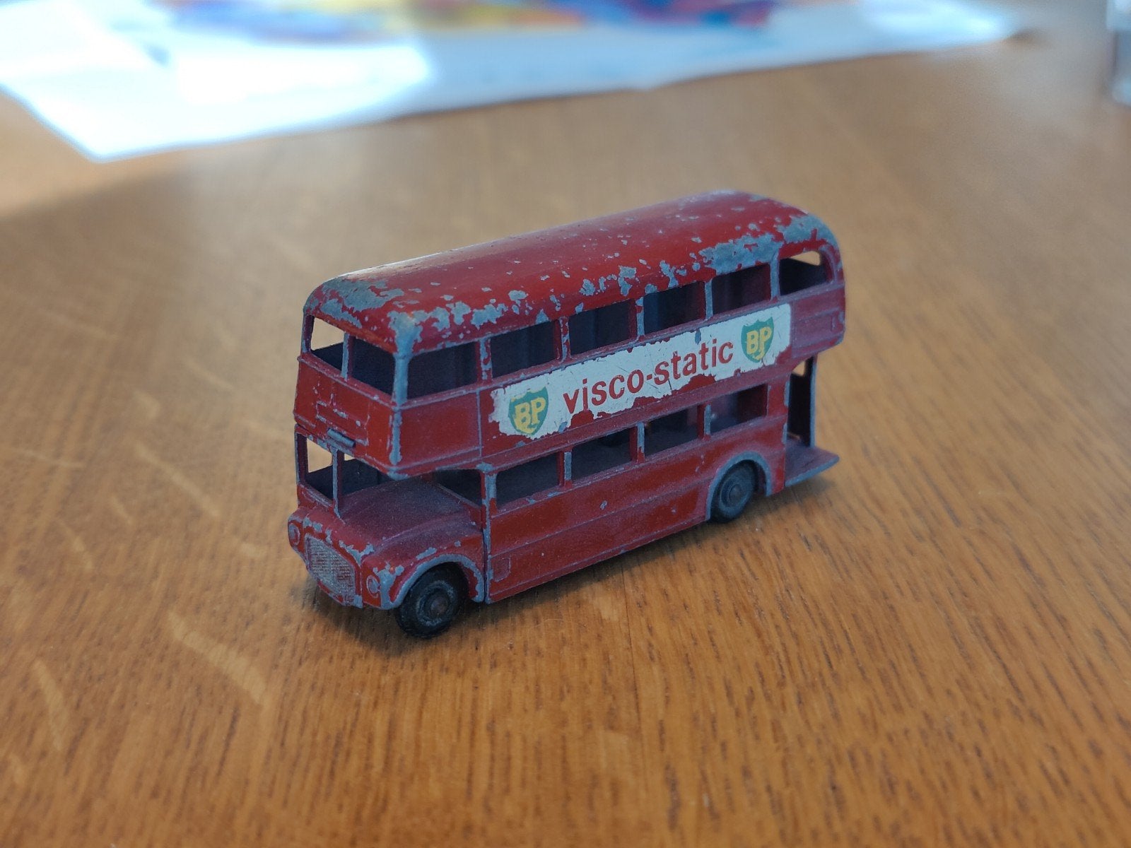 Matchbox Routemaster Dubbeldekker Bus BP, Hobby en Vrije tijd, Ophalen of Verzenden, Zo goed als nieuw, Bus of Vrachtwagen