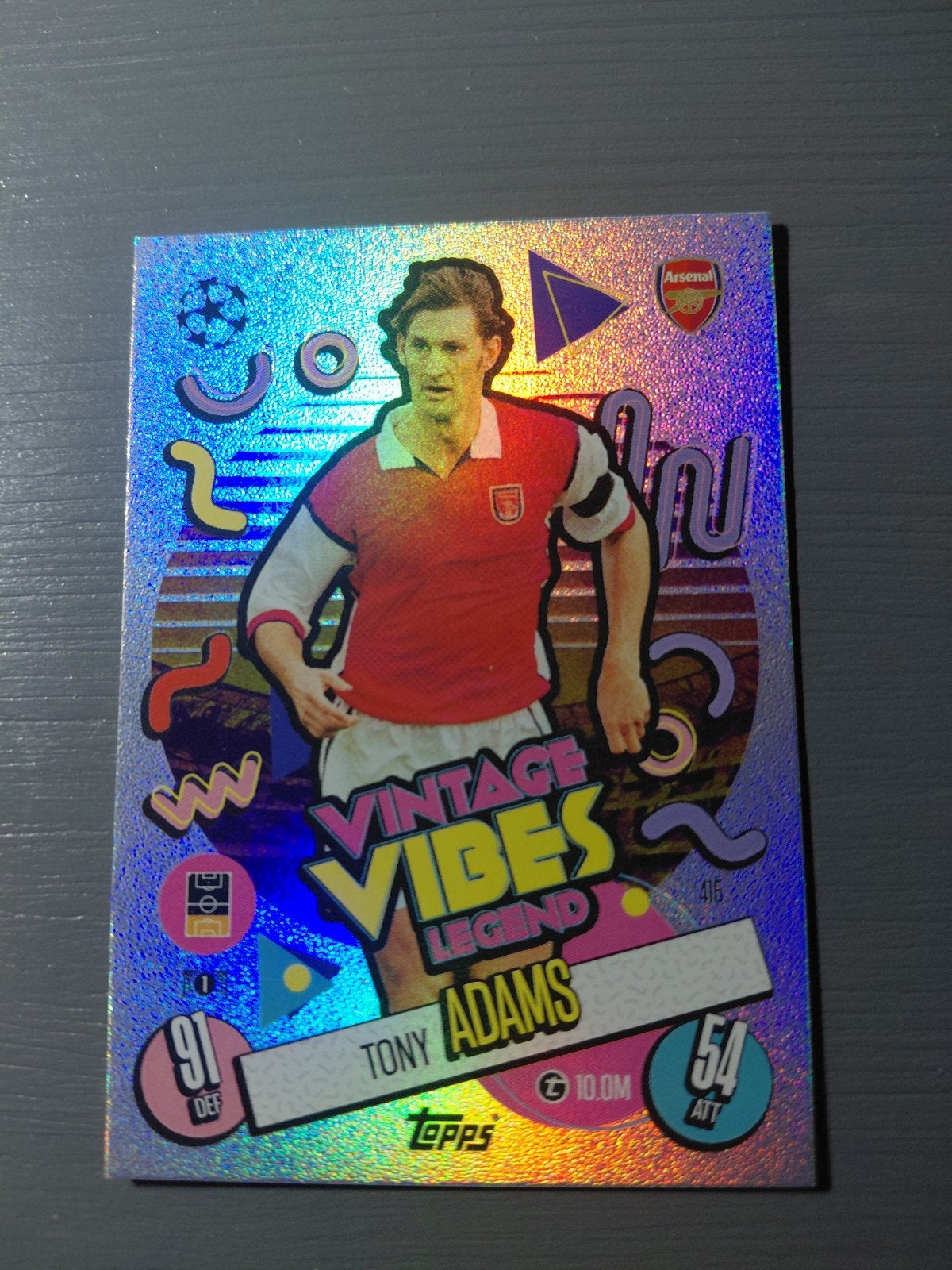 tony adams (arsenal) vintage vibes legend topps, Verzamelen, Ophalen of Verzenden, Nieuw, Buitenlandse clubs, Spelerskaart