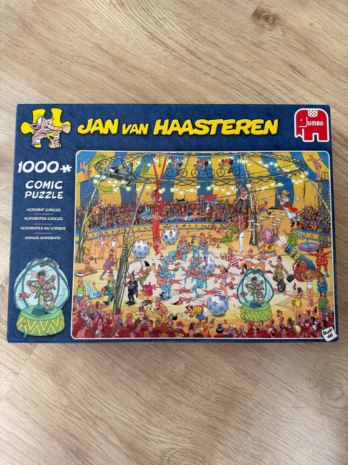 Jan van Haasteren Comic Puzzle - Acrobat Circus 1000 stukjes, Ophalen of Verzenden, Zo goed als nieuw