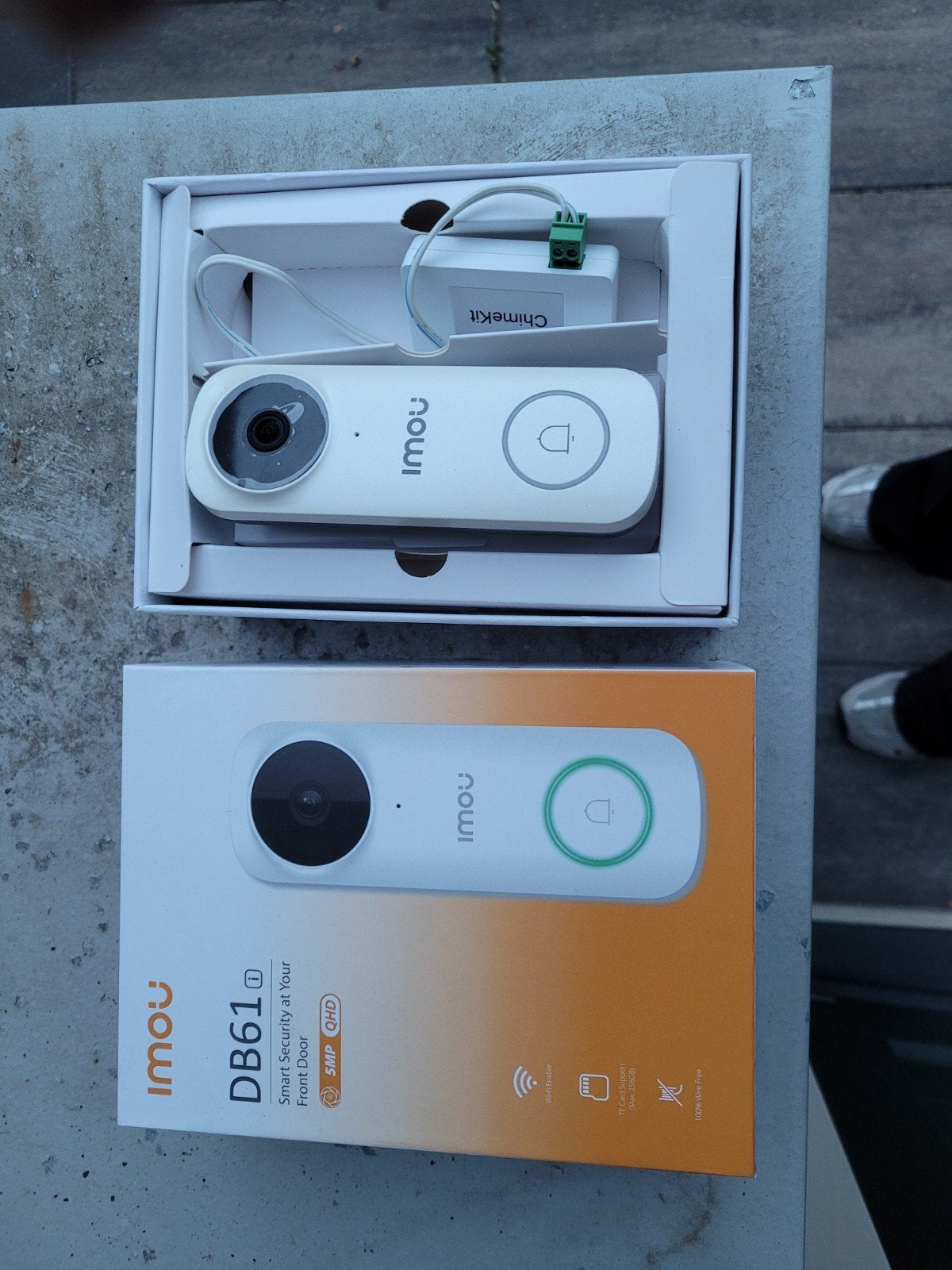 Imou DB61 5MP QHD Video Deurbel - Nieuw in doos, Ophalen, Ingebouwde camera, Nieuw, Draadloos