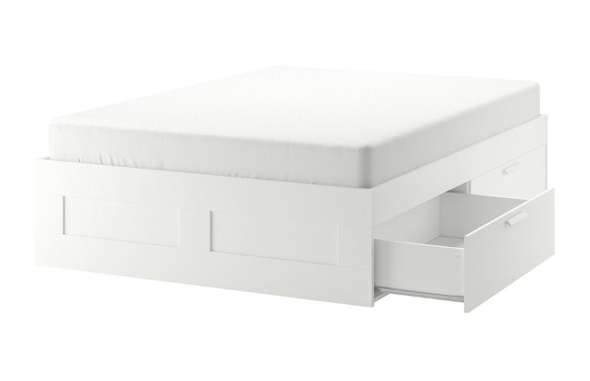 Tweepersoons bed Ikea Brimnes, Ophalen, Gebruikt, Tweepersoons, Bedbodem