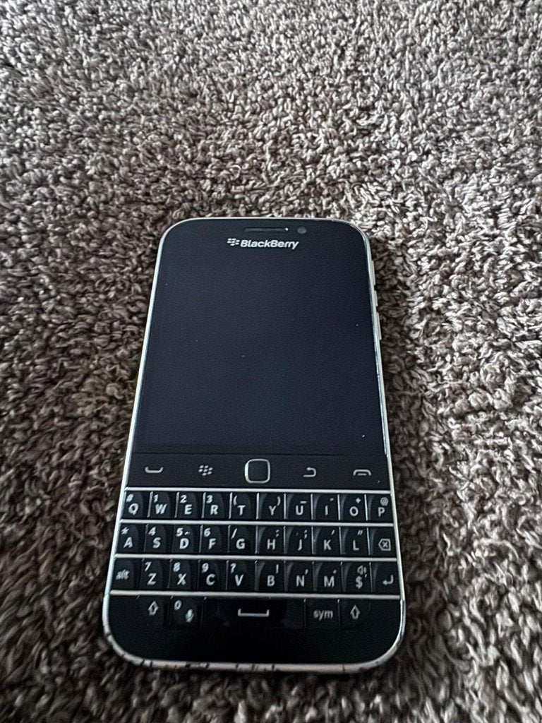 Blackberry Classic Q20, Telecommunicatie, Gebruikt, Zwart, Touchscreen, 3 tot 6 megapixel