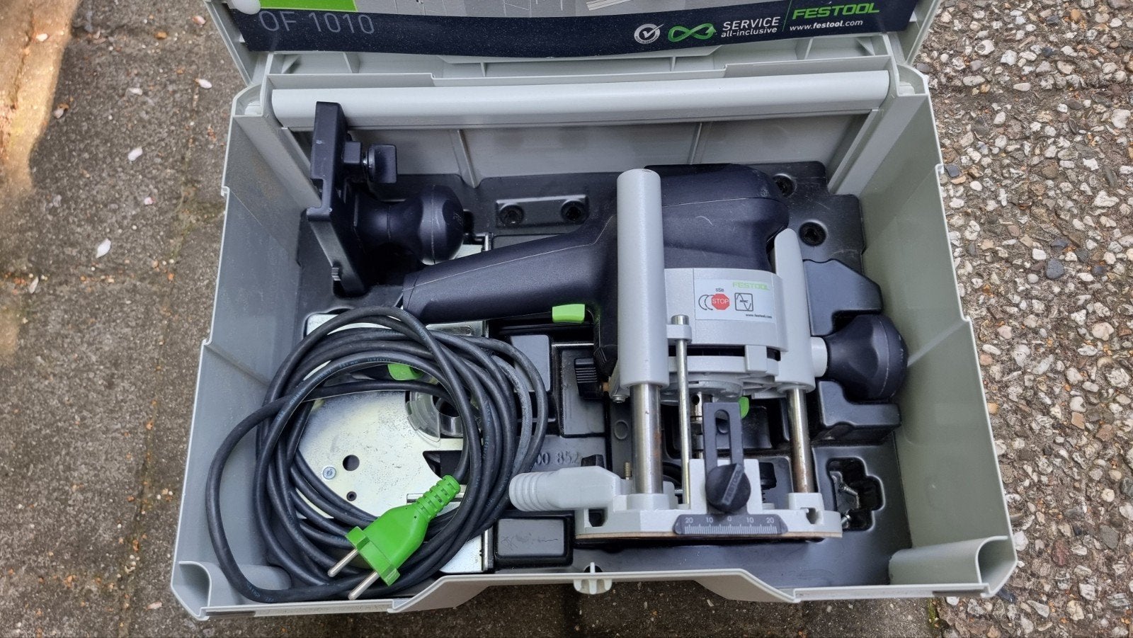 Festool OF 1010 EBQ-Plus (in topstaat), Ophalen of Verzenden, Zo goed als nieuw, Elektrisch, Bovenfrees