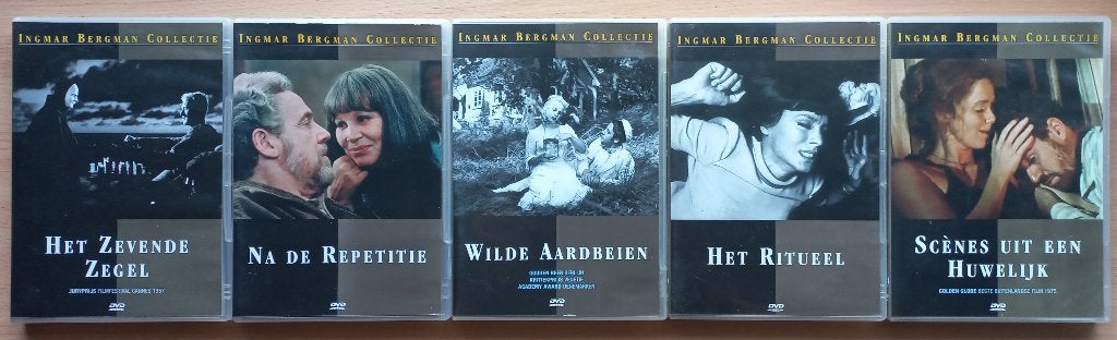 5x Ingmar Bergman Collection, 1 koop, Cd's en Dvd's, Scandinavië, Verzenden, Nederlands, Zo goed als nieuw