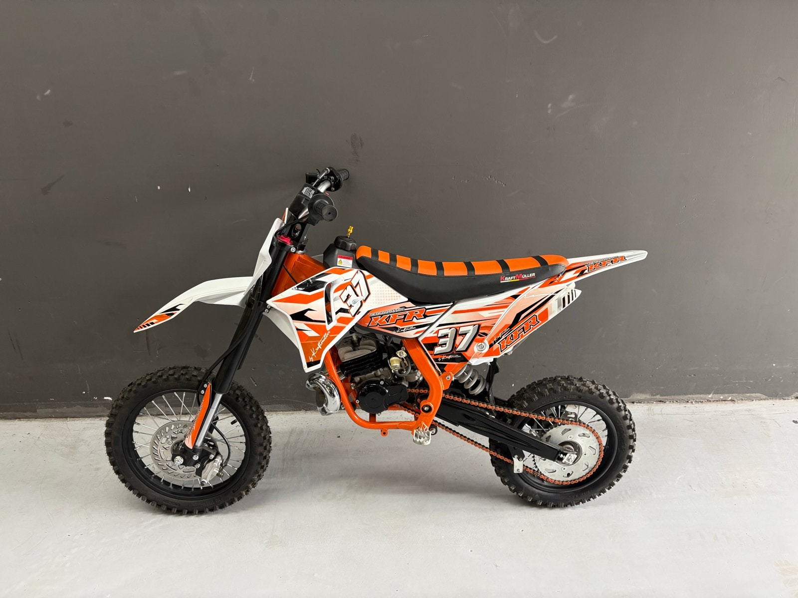 Stoere Oranje/Witte Crossmotor - Zo goed als nieuw, Fietsen en Brommers, Ophalen of Verzenden, Zo goed als nieuw, Overige merken