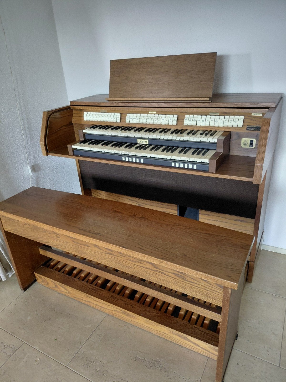 Eminent Omegan 8200 Orgel met 2 klavieren en bank, Muziek en Instrumenten, Ophalen, Gebruikt, 2 klavieren, Orgel