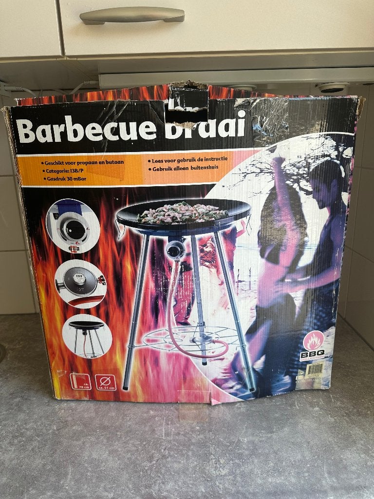 barbeqeu Braai/Houtskool BBQ nieuw in doos, Ophalen of Verzenden, Nieuw