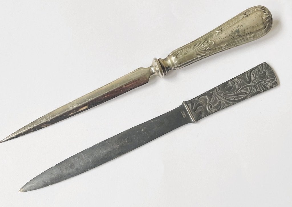 2 antieke brievenopeners / briefopeners - 1930's, Antiek en Kunst, Ophalen of Verzenden