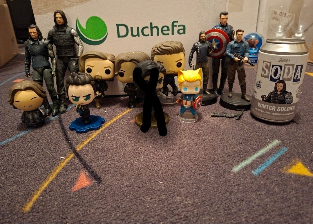 Marvel Winter Soldier figuren, Ophalen of Verzenden, Gebruikt